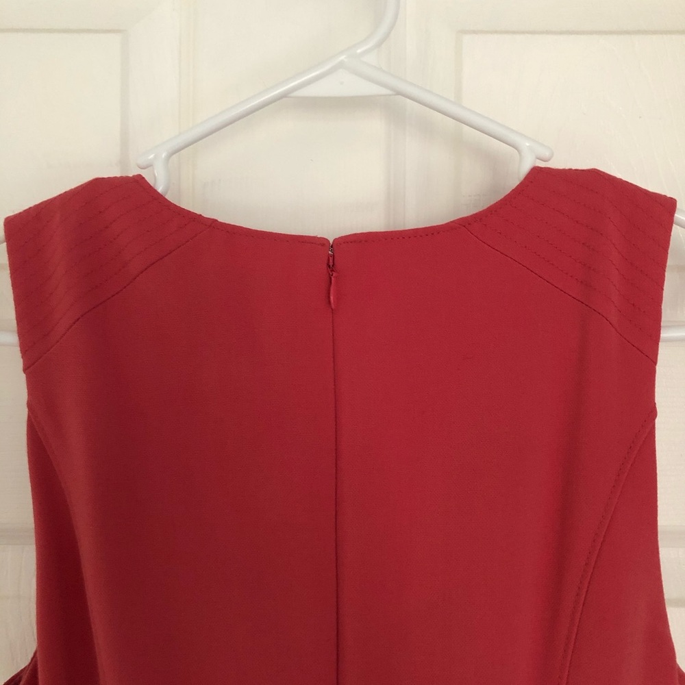 WHBM Coral/pink fit & flare sleeveless dress, Sz 6 - Picture 6 of 9